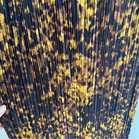 NWOT Rails Ami Tortoise Shell Print Plisse Pullover Slip Dress Casual Women’s XS - Picture 5 of 11